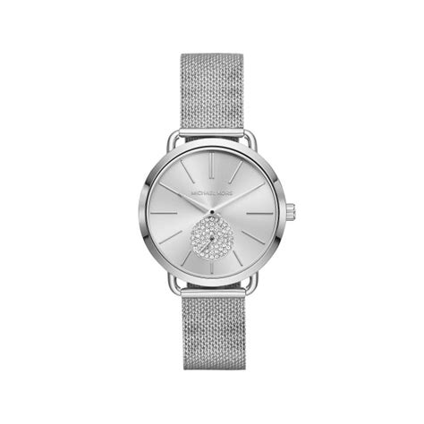 michael kors portia watch silver|Portia Mesh Silver.